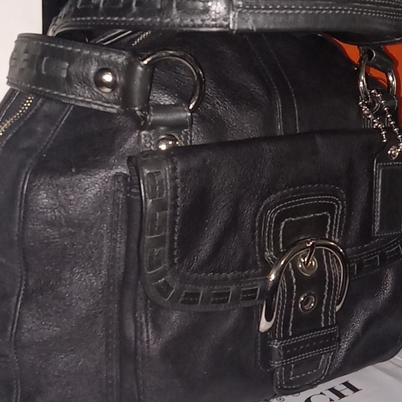 COACH Leather Dome Satchel.